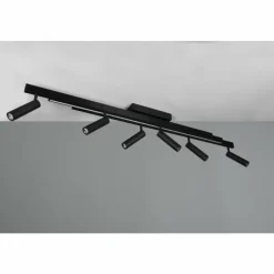 Luminaires Trio Zeno Plafonnier LED Noir, 7 lumières, Télécommandes* Éclairage Led