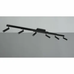 Luminaires Trio Zeno Plafonnier LED Noir, 7 lumières, Télécommandes* Éclairage Led