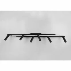 Luminaires Trio Zeno Plafonnier LED Noir, 7 lumières, Télécommandes* Éclairage Led