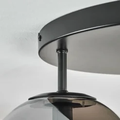 hofstein Zernez Plafonnier Noir, 3 lumières