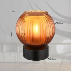 Luminaires Globo Lighting Zumba Lampe à poser Noir, 1 lumière