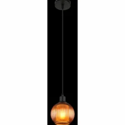 Luminaires Globo Lighting Zumba Suspension Noir, 1 lumière