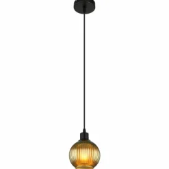 Luminaires Globo Lighting Zumba Suspension Noir, 1 lumière