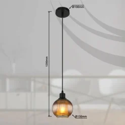 Luminaires Globo Lighting Zumba Suspension Noir, 1 lumière